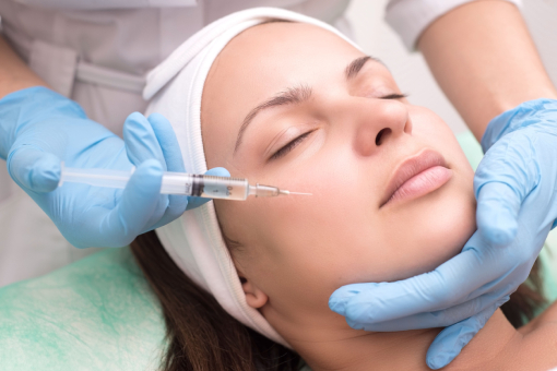 Dentist Injecting Dermal Fillers To Her Patient in Wesley Chapel Florida
